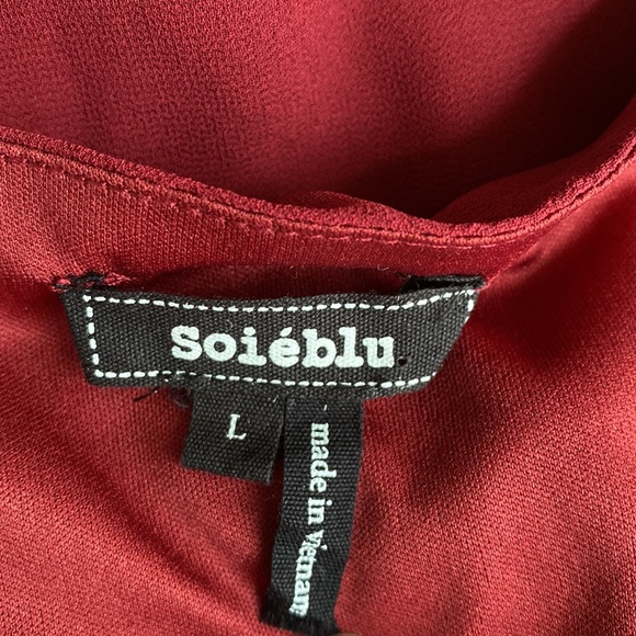 Burgundy wrap dress - Picture 14 of 14